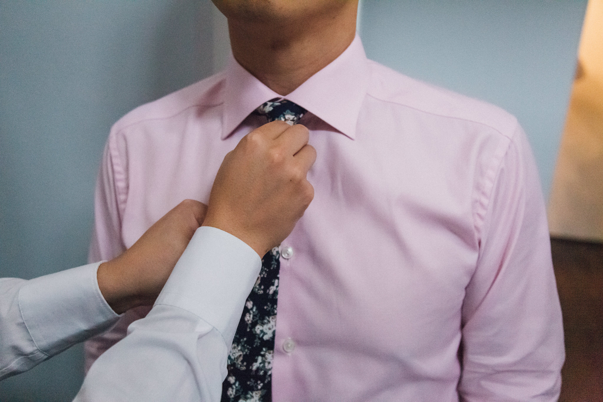 groom floral tie