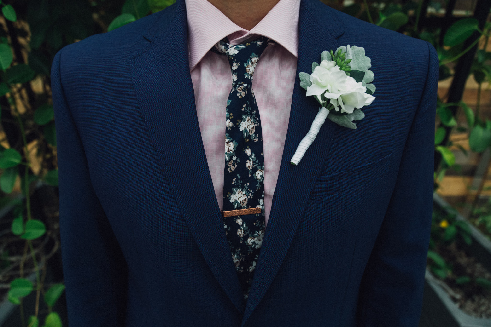 handmade silk boutonniere