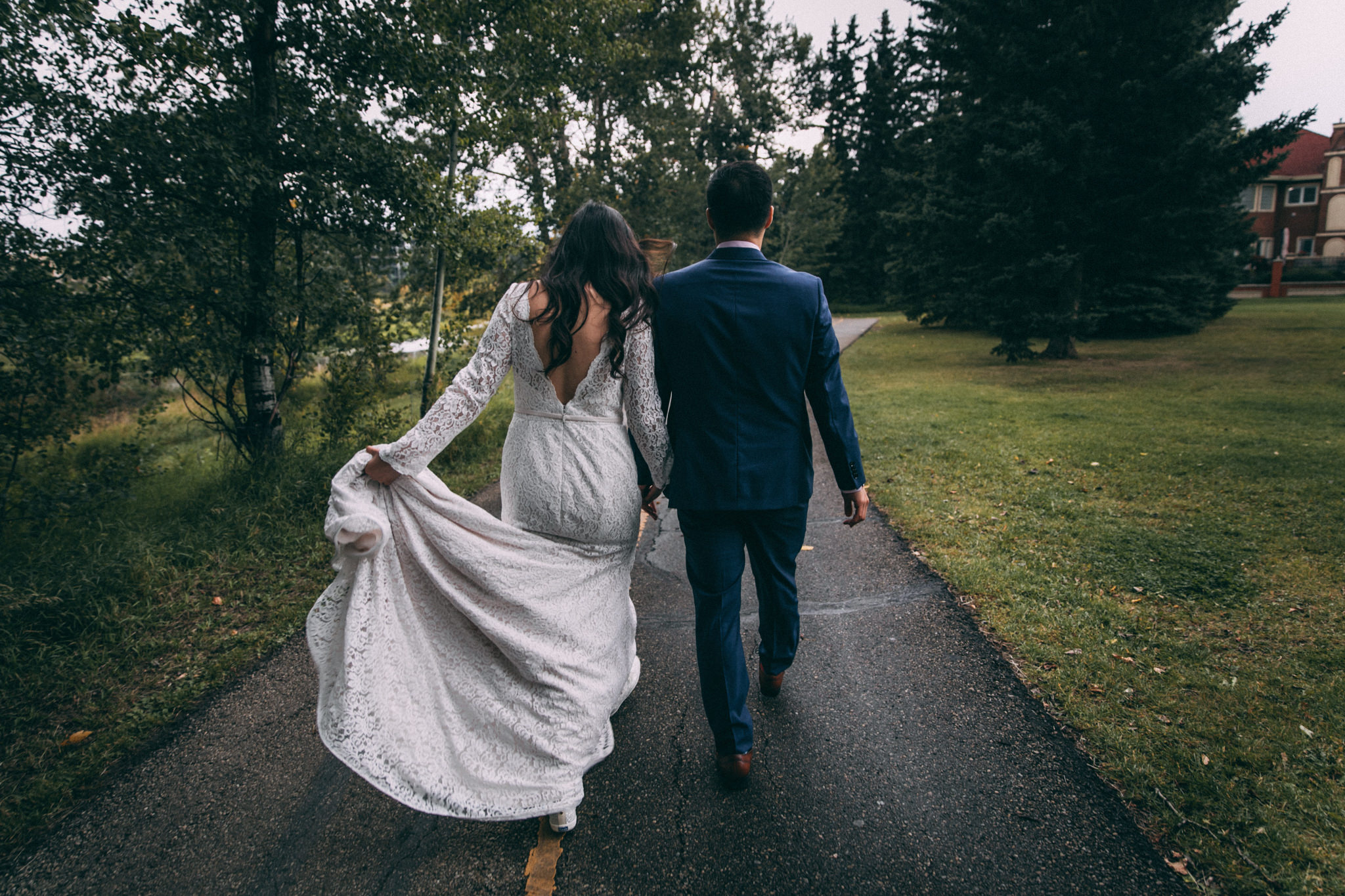 rainy day wedding