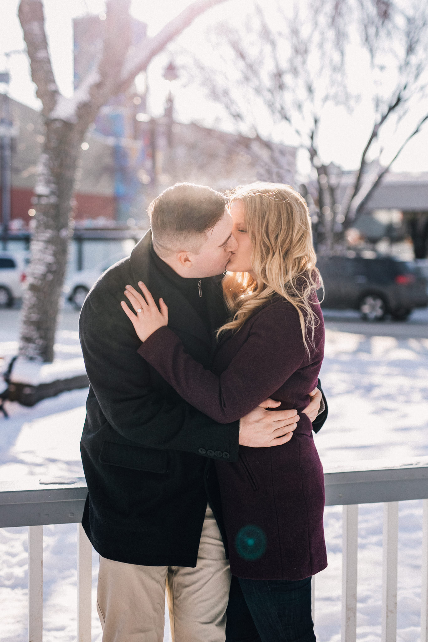 Winter engagement session