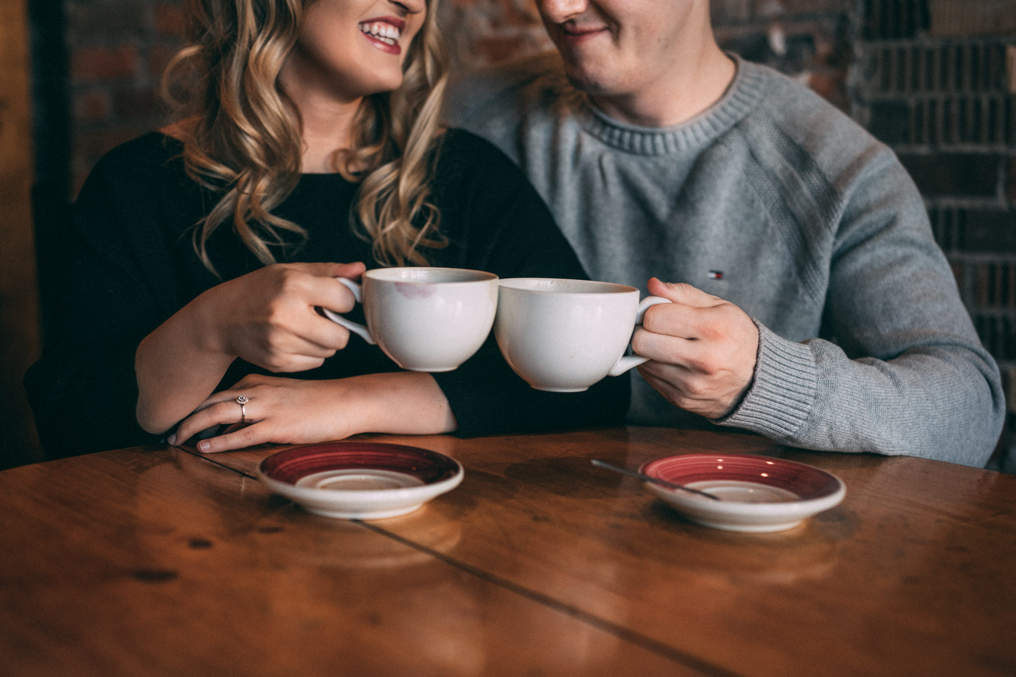 winter engagement session