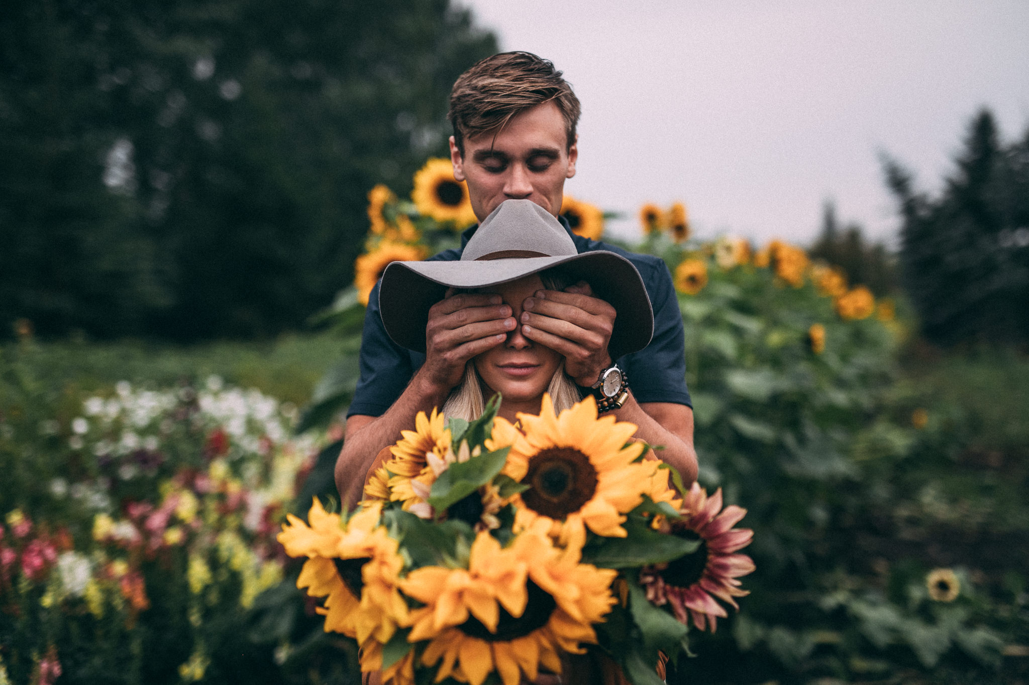 boho engagement session