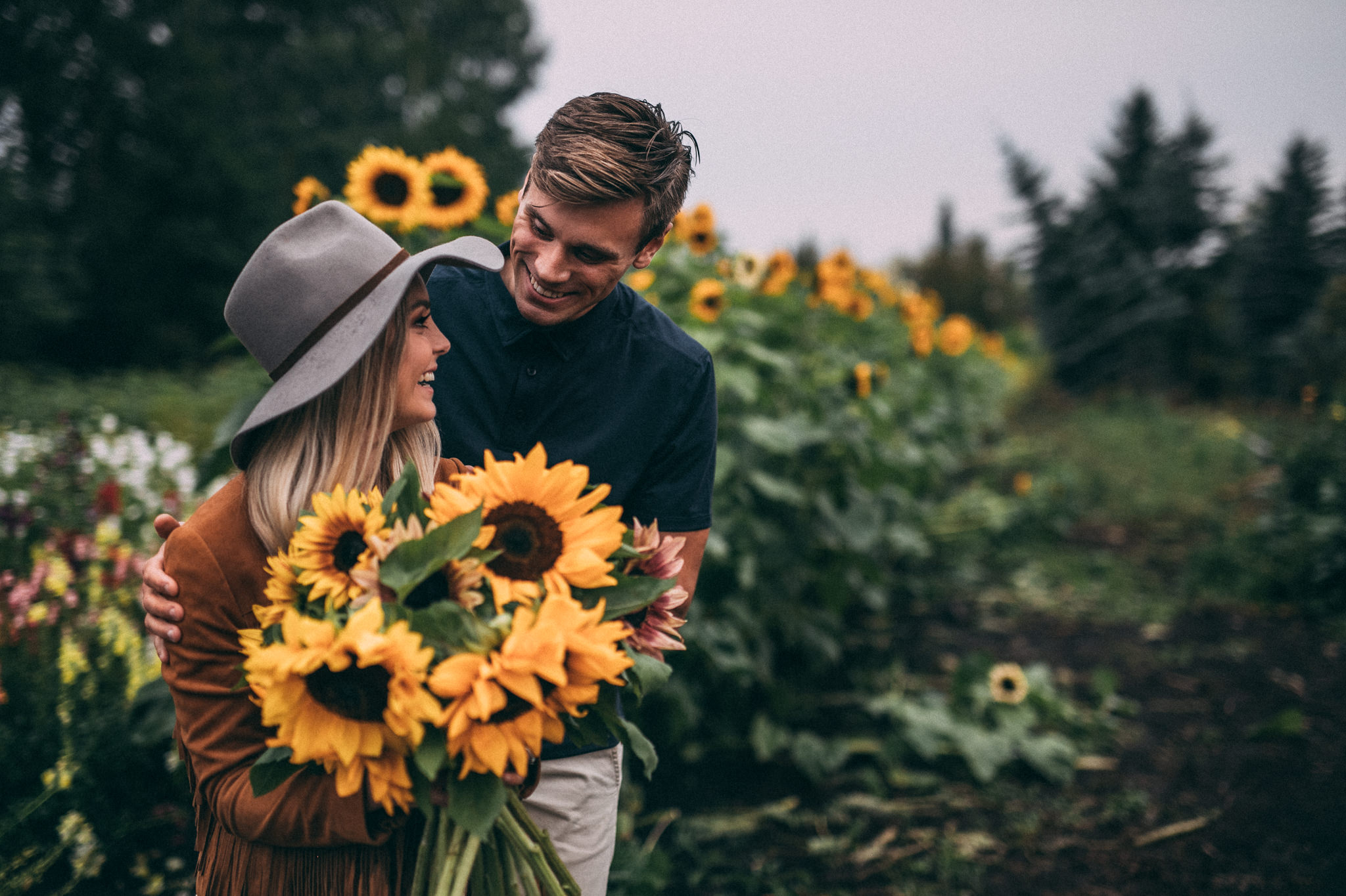 boho engagement session