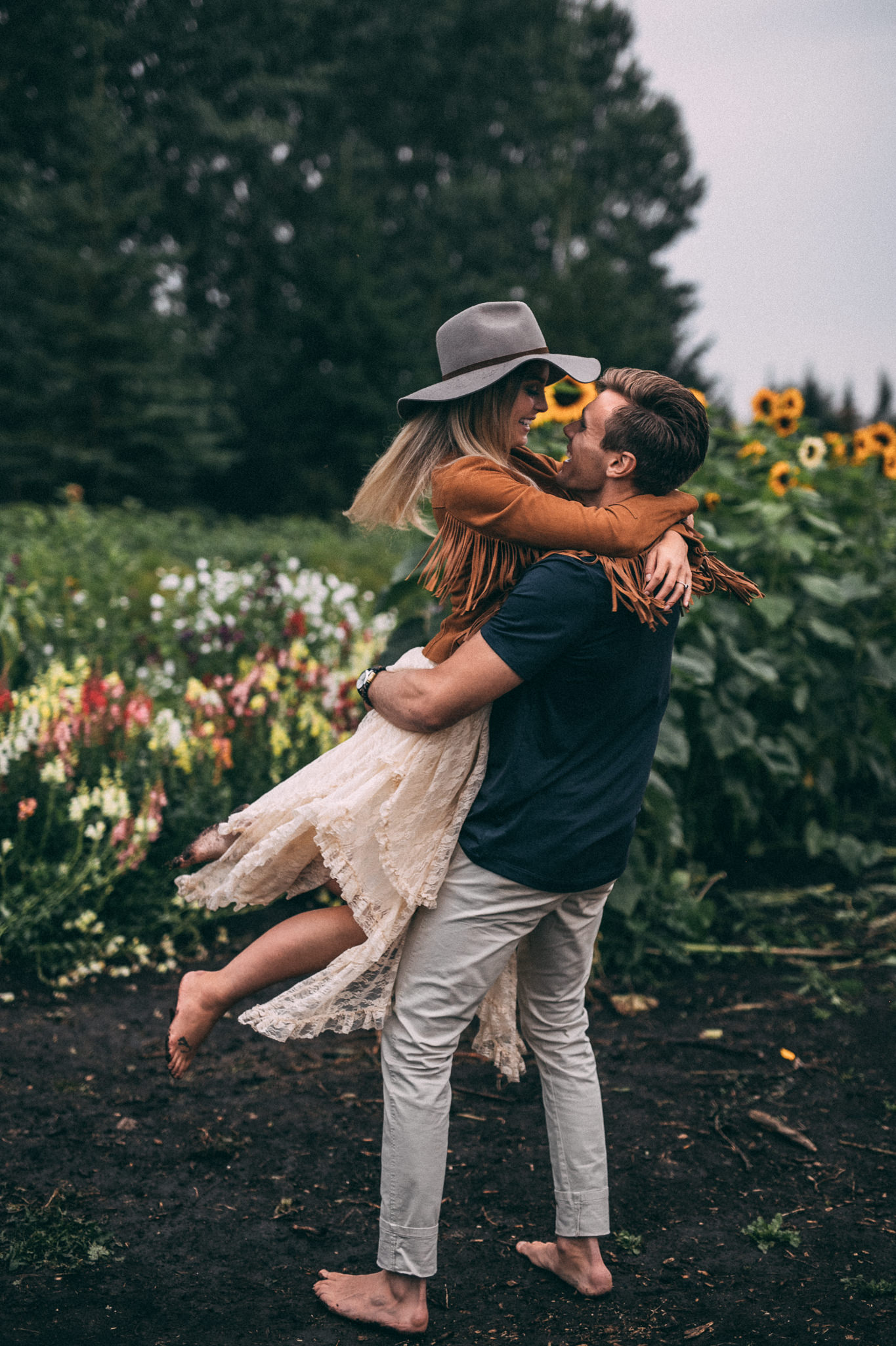 sunflower field engagement