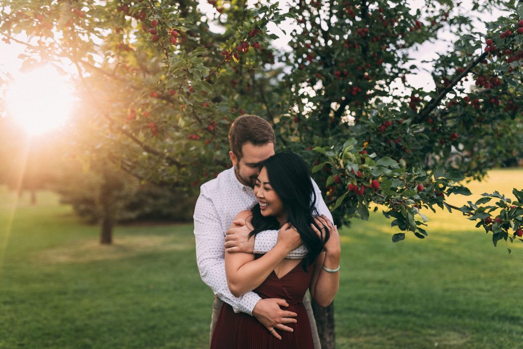 edmonton ice cream date engagement session